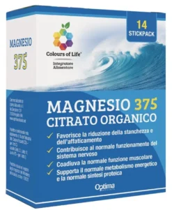 Colours Of Life Magnesio 375 Citrato Organico Integratore 14 Stickpack