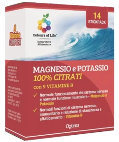 Colours Of Life Magnesio Potassio Vitamine B Integratore 14 Stickpack