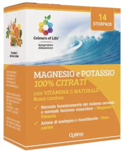 Colours Of Life Magnesio Potassio Vitamina C Integratore 14 Stickpack