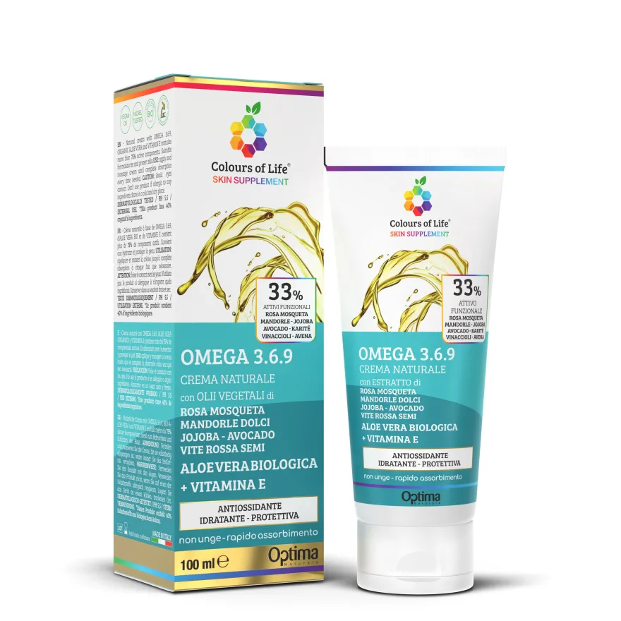 Colours Of Life Skin Supplement Omega 3 6 9 Crema Idratante 100ml
