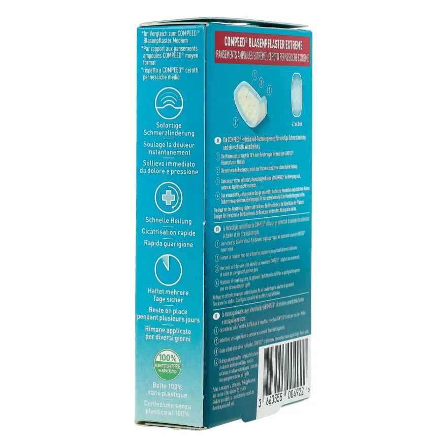 Compeed Cerotti Vesciche Medi Extreme 10 Pezzi