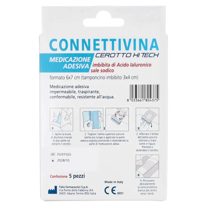 Connettivina Cerotto Hitech 6 X 7 Cm 5 Pezzi