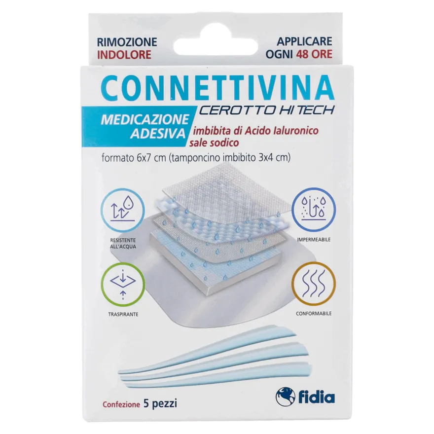 Connettivina Cerotto Hitech 6 X 7 Cm 5 Pezzi