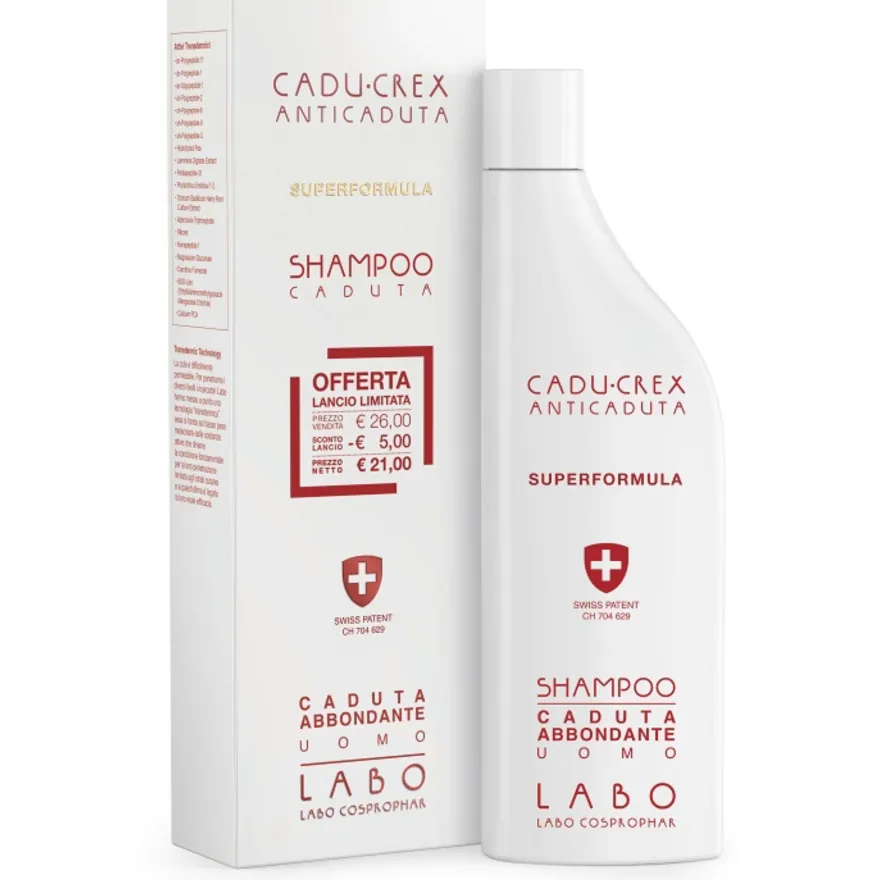 Crescina Cadu-crex Shampoo Caduta Abbondante Superformula Uomo 150ml