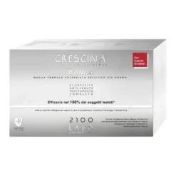 Crescina Isole Follicolari Donna 2100 Formula Specifica Potenziata Trattamento Anticaduta Capelli 20+20 Fiale