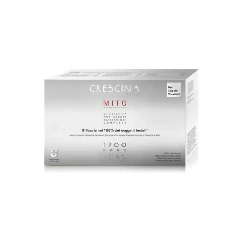 Crescina Isole Follicolari Neo Mito 1700 Uomo Trattamento Completo 10+10 Fiale
