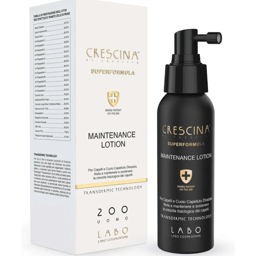 Crescina Ri-crescita 200 Lozione Di Mantenimento Trattamento Diradamento Uomo 100ml