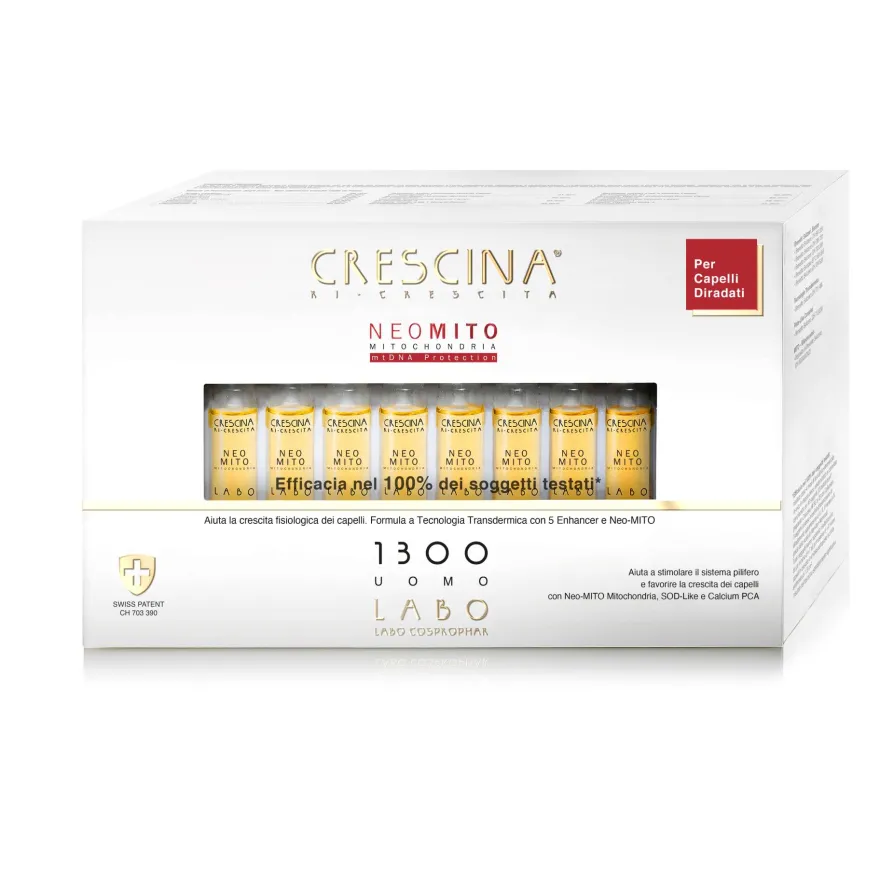 Crescina Ri-crescita Neo Mito 1300 Uomo 40 Fiale Da 3,5ml