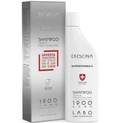 Crescina Shampoo Isole Follicolari Superformula 1900 Uomo Attiva Ricrescita 150ml