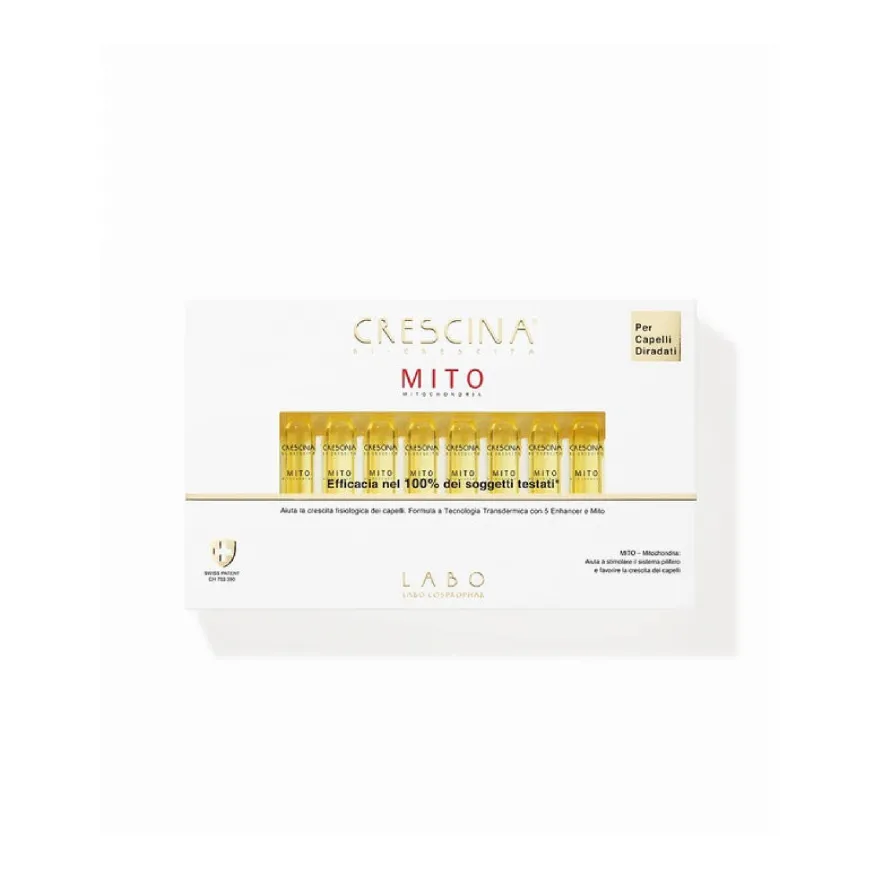 Crescina Transdermic Ri-crescita Mito Grado 1300 Uomo 2x20 Fiale
