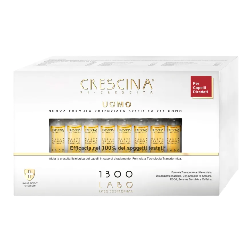 Crescina Uomo 1300 Nuova Formula Potenziata 40x3,5ml
