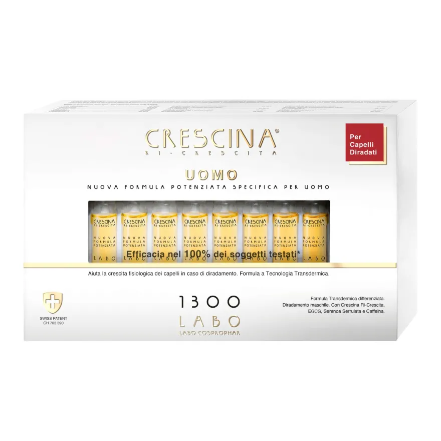 Crescina Uomo 1300 Nuova Formula Potenziata 20x3,5ml