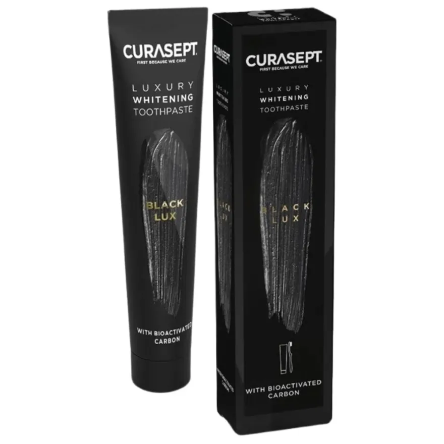 Curasept Luxury Whitening Black Gel Dentifricio Sbiancante 75ml