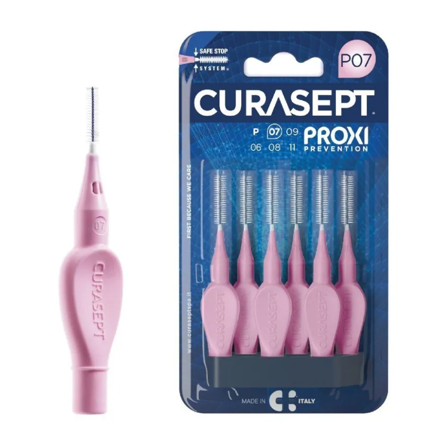 Curasept Proxi P07 Scovolini Interdentali Rosa 6 Pezzi