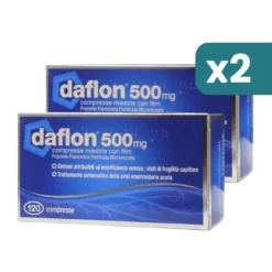 Daflon 500mg circolazione e capillari bipacco 2x120 compresse