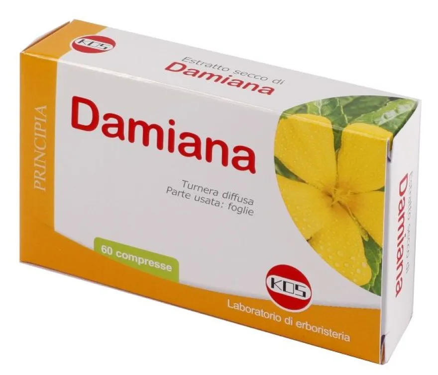 Damiana Estratto Secco Integratore Tonificante 60 Compresse