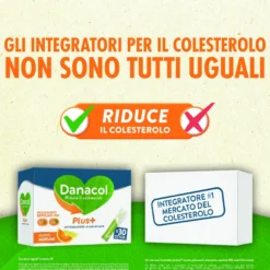 Danacol Plus+ Integratore Controllo Colesterolo 30 Stick