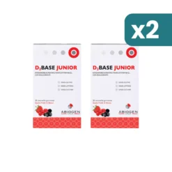 D3base Junior Integratore Vitamina D Gusto Frutti Di Bosco 2 confezioni da 30 Caramelle