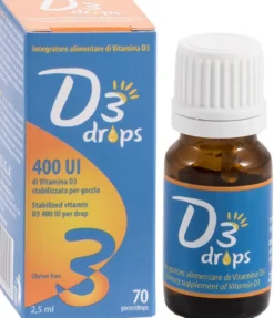 D3 Drops 400 Ui Integratore Vitamina D3 2,5ml