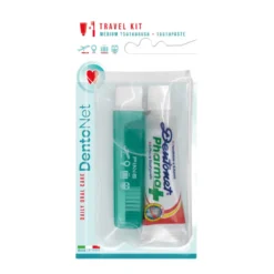 Dentonet Kit Viaggio Spazzolino Medio Con Dentifricio 25ml