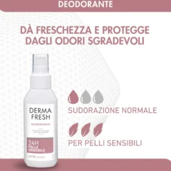 Dermafresh Deodorante Latte Efficace 24h Pelle Sensibile Efficacia Extra Delicata Antimacchia 100ml