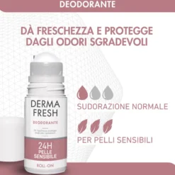 Dermafresh Deodorante Roll-on Pelle Sensibile 24h 50ml