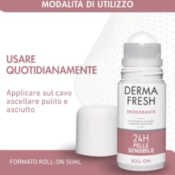 Dermafresh Deodorante Roll-on Pelle Sensibile 24h 50ml
