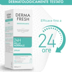 Dermafresh Deodorante Spray Efficace 24h Pelle Normale Antimacchia 100ml