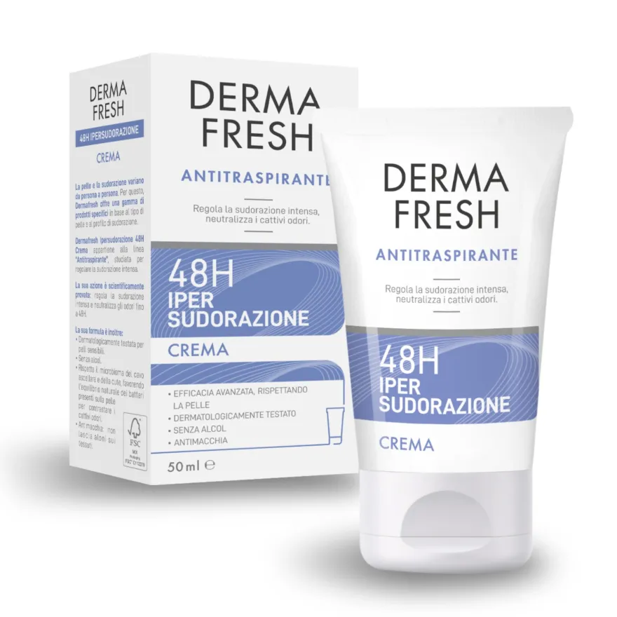 Dermafresh Ipersudorazione Efficace 48h Crema Antitraspirante 50ml