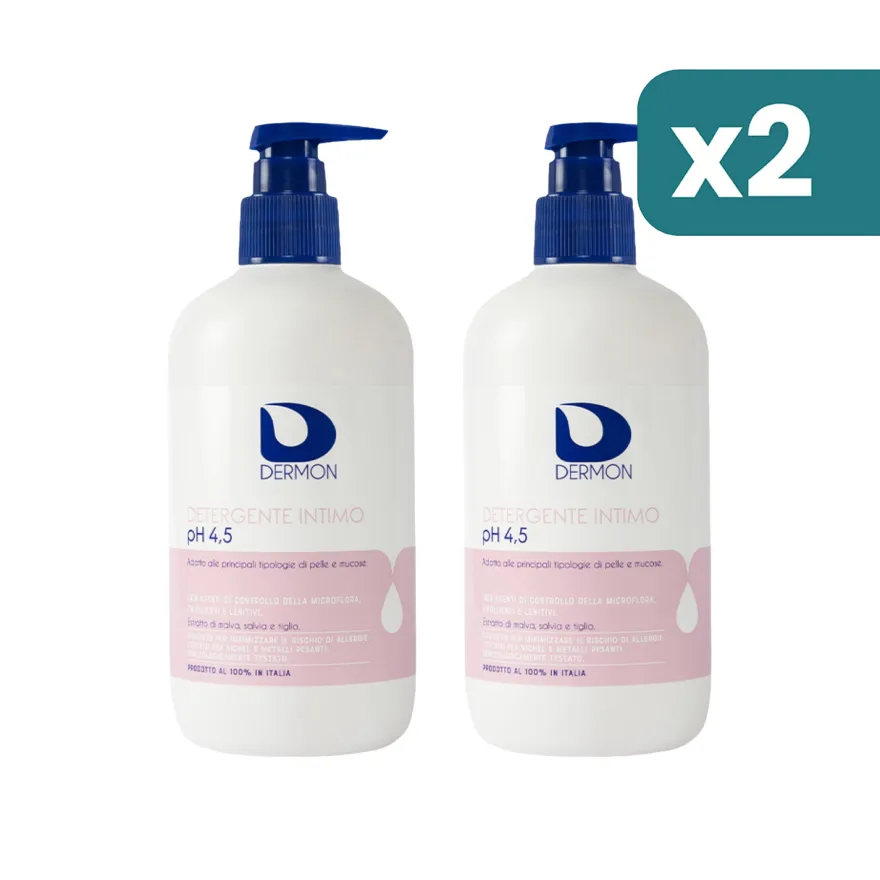 Dermon Detergente Intimo Ph 2 confezioni da 4.5 500ml