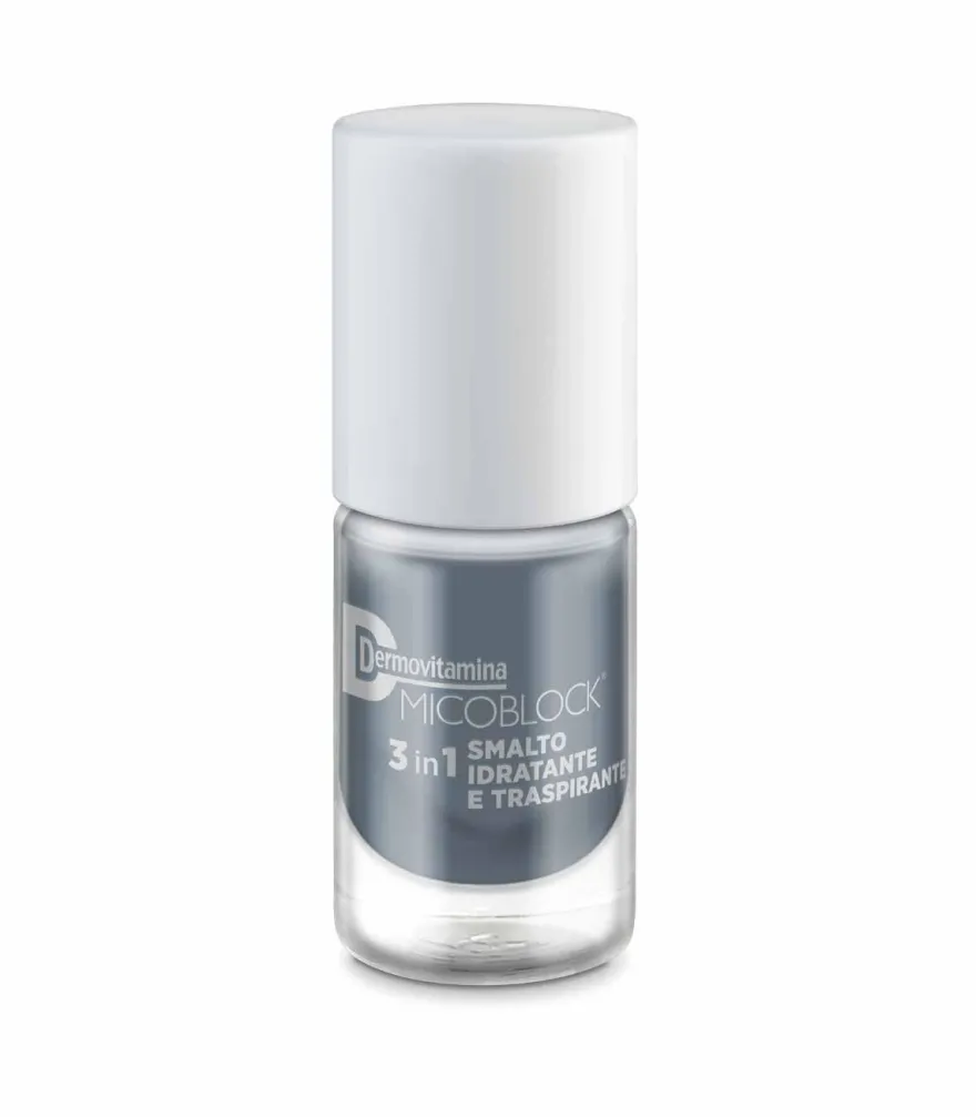 Dermovitamina Micoblock 3 In 1 Smalto Idratante E Traspirante Grigio 5ml