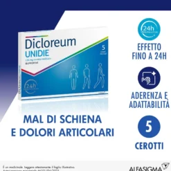Dicloreum Unidie 5 Cerotti Medicati