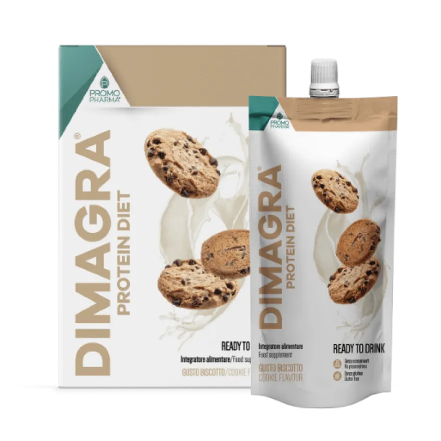 Dimagra Protein Diet Biscotto Integratore Alimentare 7 Pouch 220g