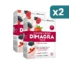 Dimagra Protein Integratore Massa Muscolare 10 Buste Gusto Red Fruit 2 confezioni