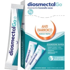 Diosmectalgo Integratore Diarrea Gusto Caramello Cacao 12 Stick