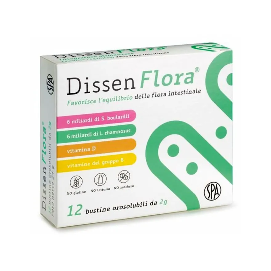 Dissen Flora Integratore Flora Intestinale 12 Bustine
