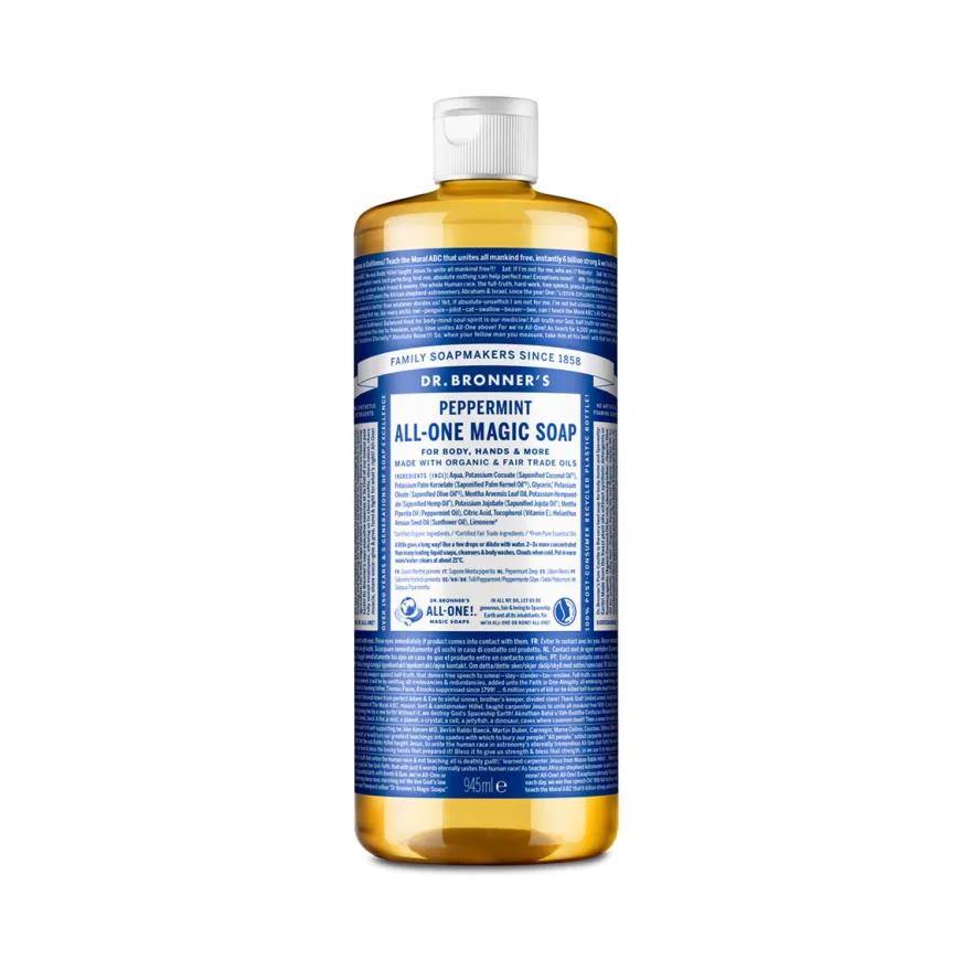 Dr Bronner's 18-in-1 Liquid Soap Peppermint 945ml