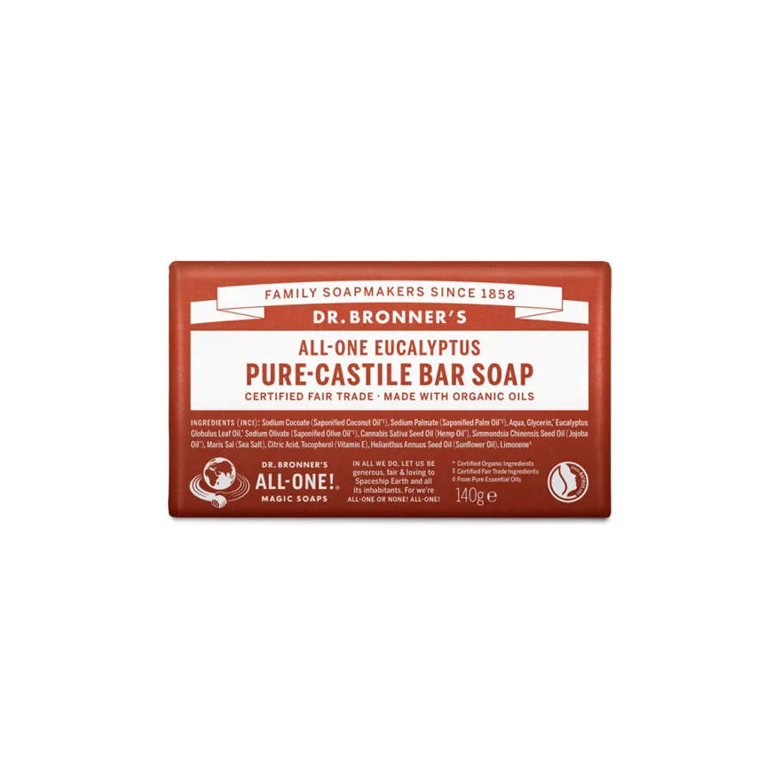 Dr. Bronner's Sapone Solido Eucalyptus 140g