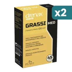 Drenax Forte Grassi Med Sovrappeso E Obesità 2 confezioni da 45 Compresse