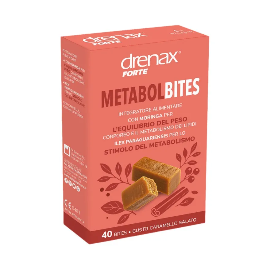 Drenax Forte Metabolbites Integratore Controllo Peso 40 Bites