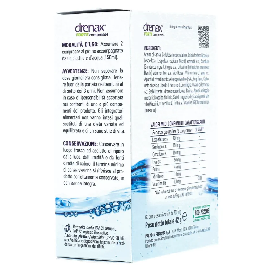 Drenax Forte Mirtillo 60 Compresse