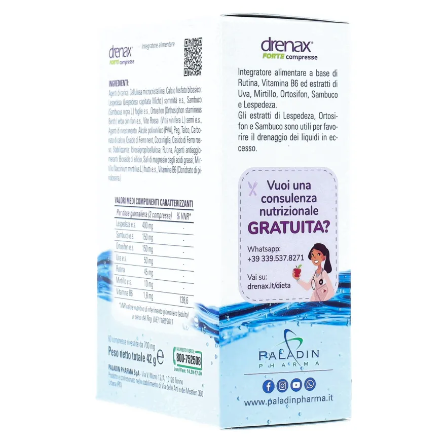 Drenax Forte Mirtillo 60 Compresse