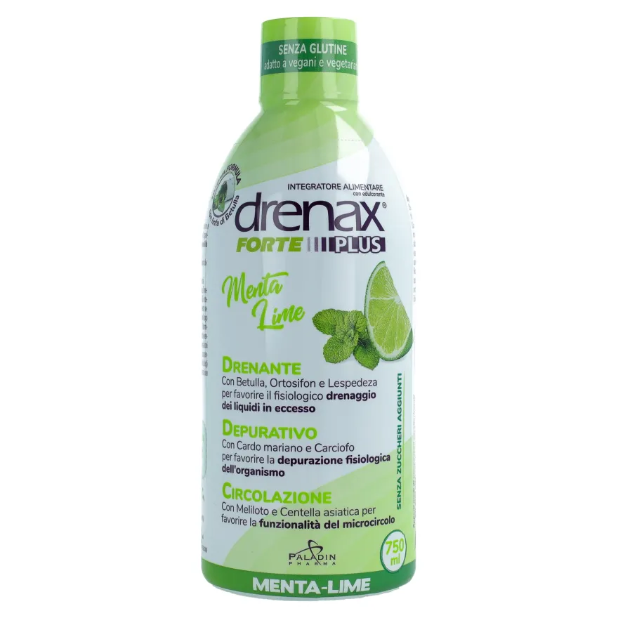 Drenax Forte Plus Integratore Drenante Depurativo Gusto Menta E Lime 750ml