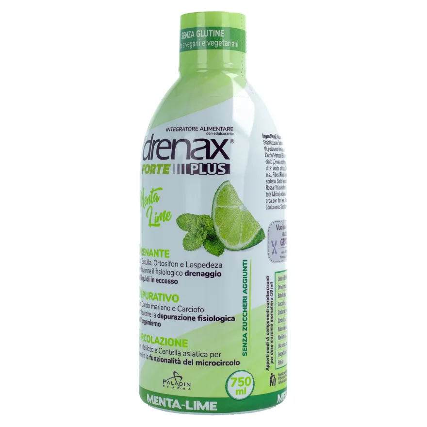 Drenax Forte Plus Integratore Drenante Depurativo Gusto Menta E Lime 750ml
