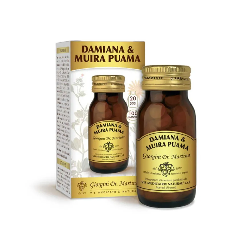 Dr. Giorgini Damiana & Muira Puama Integratore Energetico 100 Pastiglie