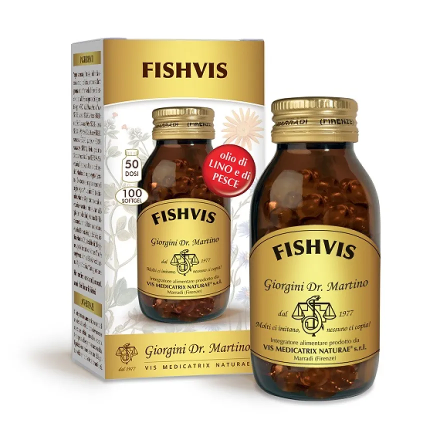 Dr. Giorgini Fishvis Integratore Omega 3 Salute Cuore 100 Softgel