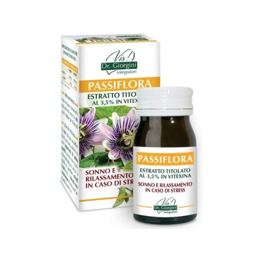 Dr. Giorgini Passiflora Estratto Titolato Integratore Stress 60 Pastiglie
