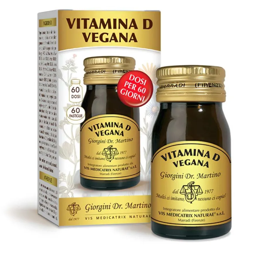 Dr. Giorgini Vitamina D Vegana Integratore Ossa 60 Pastiglie