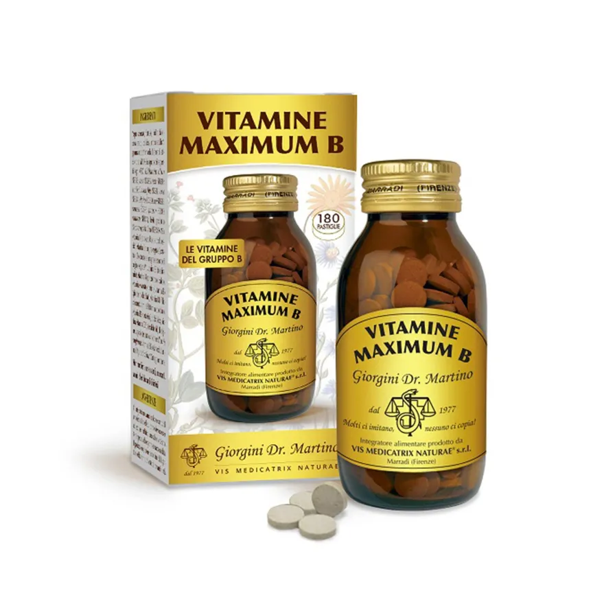 Dr. Giorgini Vitamine Maximum B Integratore Energetico 180 Pastiglie