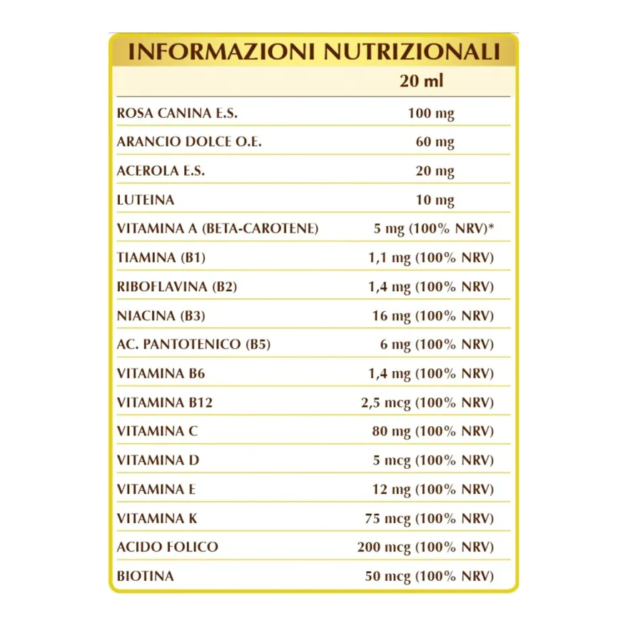 Dr. Giorgini Vitamin 100 Integratore Multiviitaminico 200ml